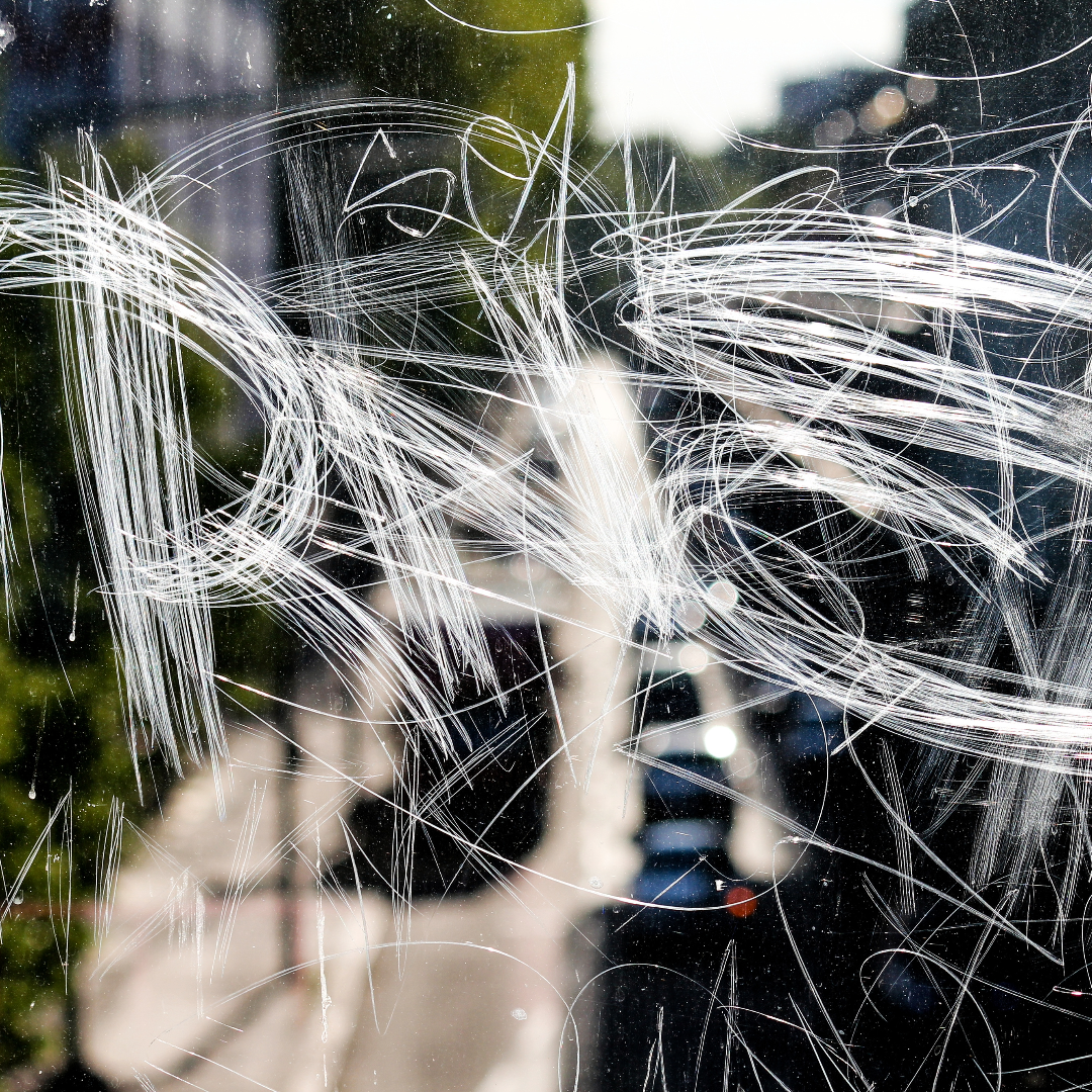 Anti-graffiti window film to protect business and windows